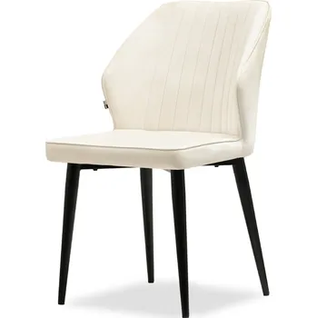 Křeslo Mebel Partner Greta K (krémová + černá)