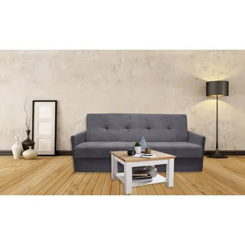 Obývací pokoj FALCO Pohovka Majka se zvýšeným sedem šedá, područ 5 cm