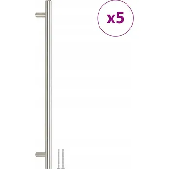 Nábytkové kování Nábytková úchytka nerezová ocel kartáčovaná, stříbrná, 400 x 32 mm, Ø12 mm, r