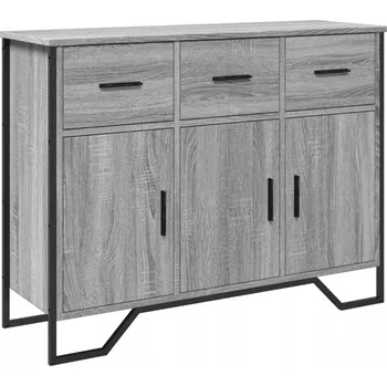 Komoda Skříňka z materiálu na bázi dřeva v barvě Šedý Dub Sonoma, 97x32,5x74,