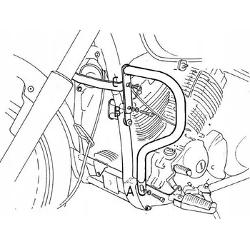 Zavazadlo na motocykl MB Padací rámy Hepco Becker pro Yamaha XVS 650 Drag Star