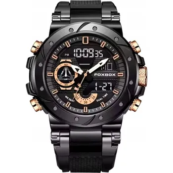 Hodinky Hodinky FOXBOX Teo - Černá/Zlatá/Růžová KP-34990