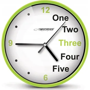 Hodiny NÁSTĚNNÉ HODINY KLASICKÉ ANALOGOVÉ 20CM ZELENÉ ČITELNÉ PEVNÉ