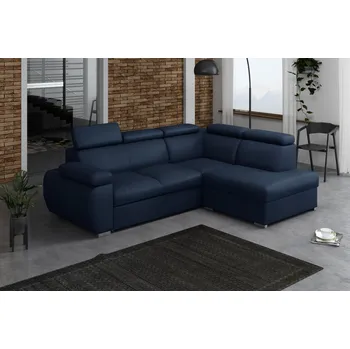 Sedací souprava FALCO Rohová sedací souprava Brooklyn IV pravá modrá