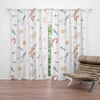 Závěs Sablio Závěs Sváteční dílna: 2ks 140x250cm