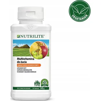 Žvýkací tablety Amway multivitamin s pomerančovou příchutí, 120 ks