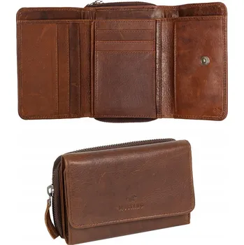 Peněženka Peněženka Mustang , přírodní kůže, hnědá - muž