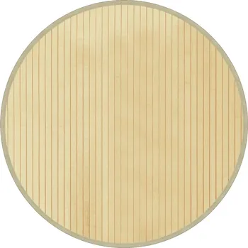Obraz Protiskluzová bambusová podložka, přírodní světlá, Ø 60 cm