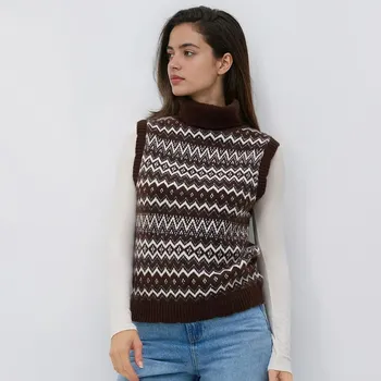 Dámský svetr Reserved - Vesta s rolákem - vícebarevná - 472HH-MLC - 472HH-MLC-S