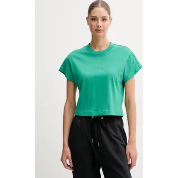 Bavlněné tričko adidas ALL SZN JJ1240 zelená 76X, vel. XS