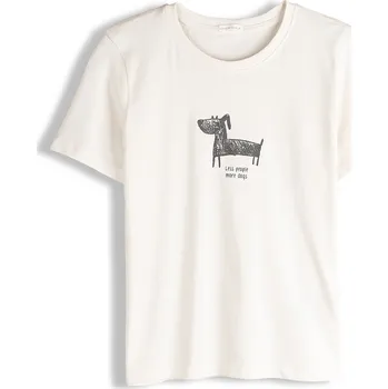 Dámské tričko GATE Bavlněné tričko s potiskem 40 625-1684/1140