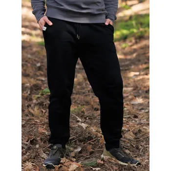 Pánské tepláky Bez potisku - černé Černá M