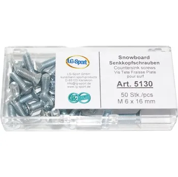 Kunzmann Sada šroubků na snowboard M6 x 20mm 50 kusů