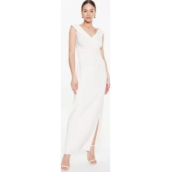 Dámské oblečení Lauren Ralph Lauren Večerní šaty 253863940001 Écru Slim Fit 4