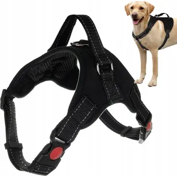 Postroj pro psa SILNÉ BEZTLAKOVÉ POSTROJE PRO PSA S DRŽADLEM, LEHKÉ M