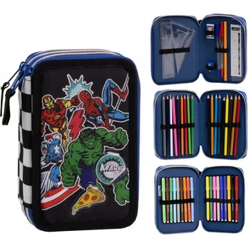 Penál Penál Avengers - 3 patra - vybavený