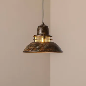 Opviq Závěsné světlo Tibet, antická hnědá, Ø 34 cm, kov, E27 - Stínidlo na lampu – Ø 34 cm, výška 27 cm atikově hnědá 1 x 40 W - Doprava zdarma