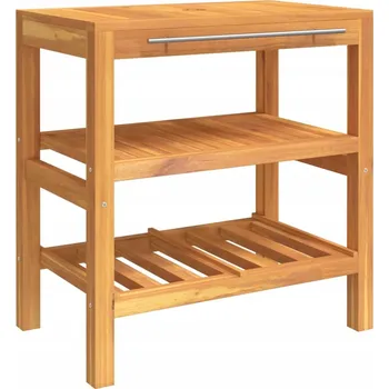 Koupelnový nábytek Koupelnová skříňka z masivního teakového dřeva, 74 x 45 x 75 cm