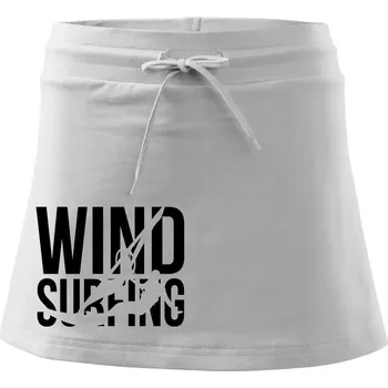 Dámská sukně Windsurfing nápis - Sportovní sukně - two in one - M ( Bílá )