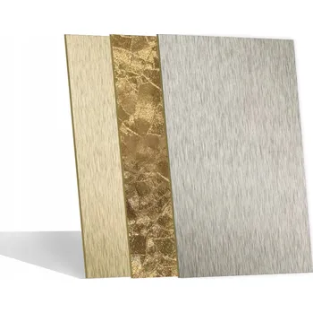 Obklad WPC OBKLADOVÉ PANELY NA STĚNU, DEKORATIVNÍ DESKY 2800x1100 mm, METALICKÉ, TL. 5 mm