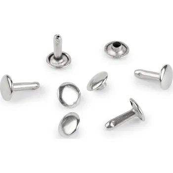 Nýt Duté nýty oboustranné na kůži a silné látky Ø9 mm Varianta: nikl, Balení: 100 pár