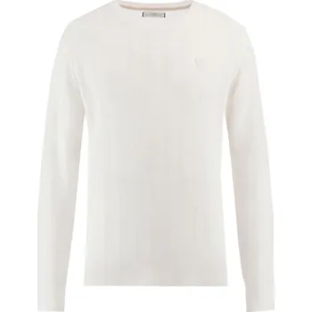 Pánský svetr Bílý kulatý svetr Guess velikosti M