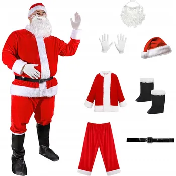 Karnevalový kostým Kostým Mikuláše 7 dílů. Prémiový kostým, převlek Mikuláše