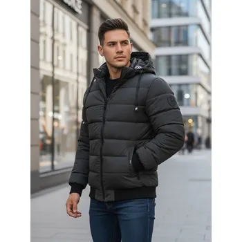 Pánská bunda DSTREET TMAVĚ ŠEDÁ L