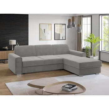 Sedací souprava FALCO Rohová sedací souprava Luis pravá světle šedá