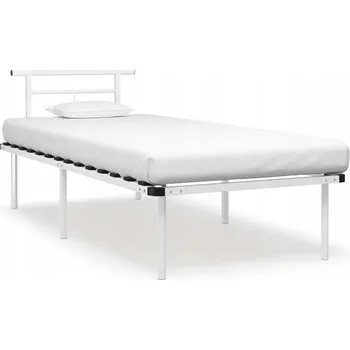 Postel Jednolůžková kovová postel GV1 90x200 bílá