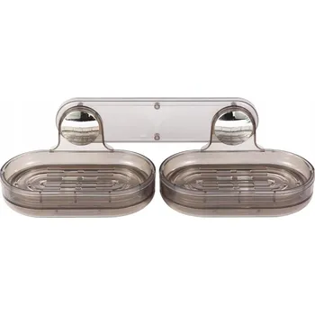 Mýdlenka Nástěnná Mýdlenka samolepicí Šedý závěsný držák na mýdlo