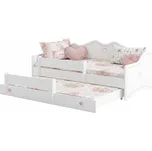 Dětská postel Kobi Emma s matrací 160x80 cm, bílá