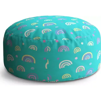 Taburet Sablio Taburet Circle Barevné duhy: 38x48 cm