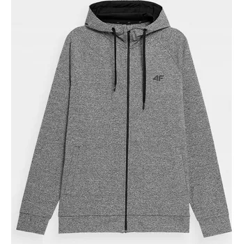 Pánská mikina 4F pánská mikina tréninková na zip H4L22-BLMF350 velikost: XL