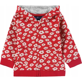 Dívčí mikina Dívčí mikina s kapucí s bílými květy Tom Tailor, vel. 68