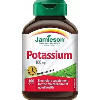 Přírodní produkt JAMIESON Draslík 100mg s postupným uvol.tbl.100