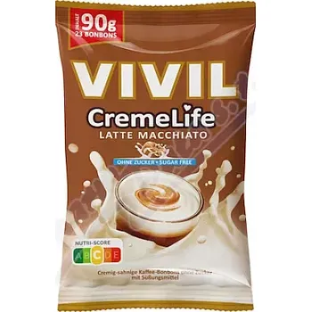 Čokoláda Vivil CremeLife latte macchiato bez cukru 90g