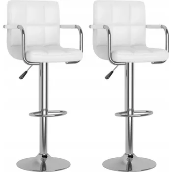 Barová židle Barová Židle GV1 bílá 1,1 cm umělá kůže