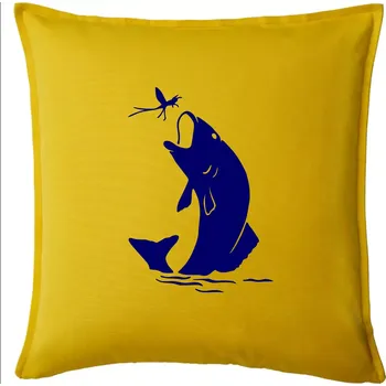 Polštář Ryba - komár - Polštář 50x50 - 50x50 - Pouze potah ( Žlutá )