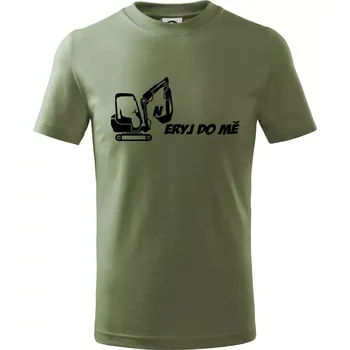 Neryj do mě - Tričko dětské bavlněné - 134 cm/8 let ( Khaki )