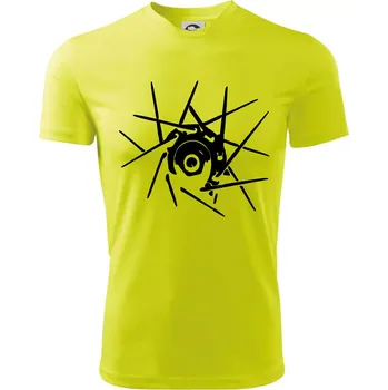 Chlapecké tričko Cyclo výplet - Dětské triko sportovní (dresovina) - 122 cm/6 let ( Neonově žlutá )