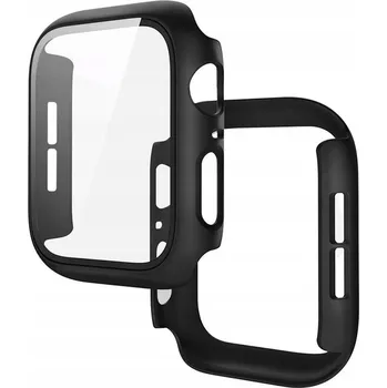Pouzdro na mobilní telefon Pouzdro s vestavěným sklem Bizon pro Apple Watch SE 3/SE 2/SE/6/5/4 (44 mm)