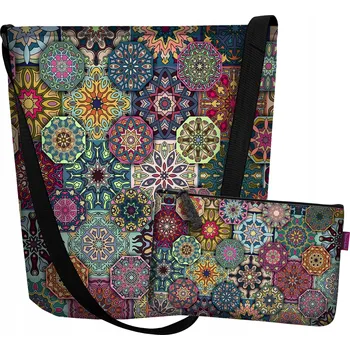 Kabelka Vícebarevná polyester taška kabelka přes rameno Bertoni