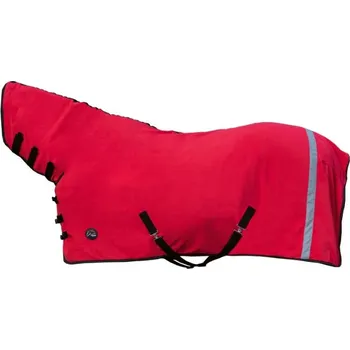 Deka pro koně Deka odpocovací Reflection HKM, s krkem, červená