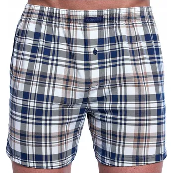 Dámské spodní prádlo SLIPY COMFORT 002/319 XXL ecru/tmavě modrá kostka