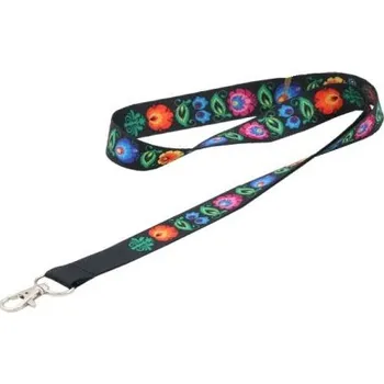 Popruh na krk 20mm Černý se vzory