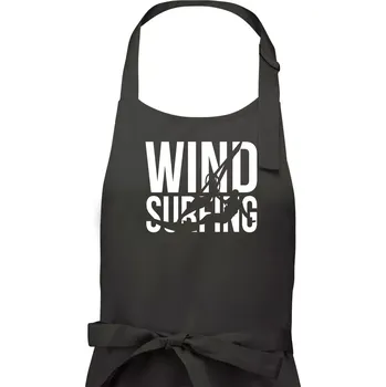 Kuchyňská zástěra Windsurfing nápis - Dámská zástěra na vaření - Univerzální velikost ( Tmavá břidlice (šedá se zeleným nádechem) )