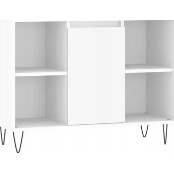 Koupelnový nábytek Koupelnová skříňka s dvířky a 4 policemi, bílá, 80x33x60 cm