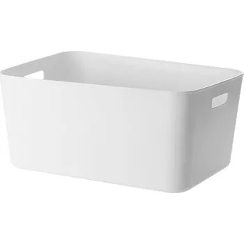 Úložný box Košík-organizér pro polic Velký výsuvný zásobník, bílý