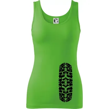 Dámské tričko Enduro / cross pneumatika - Dámské tílko - XL ( Apple Green )